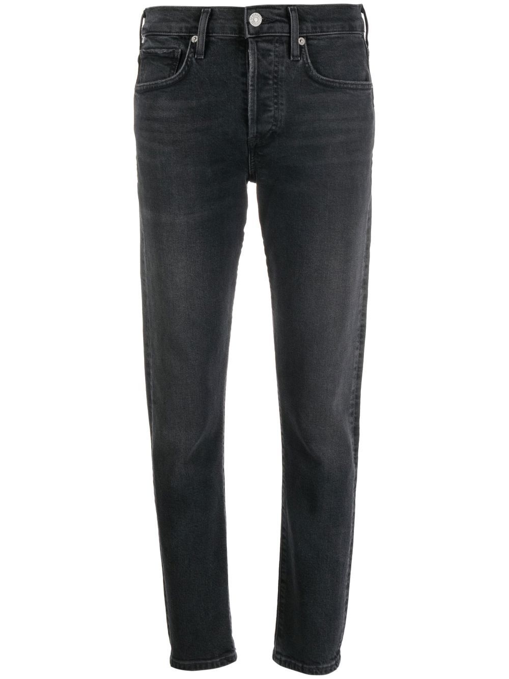 Slim-leg denim jeans - Black