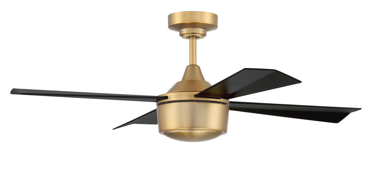 Satin Brass 42" Ceiling Fan from the Theo Collection