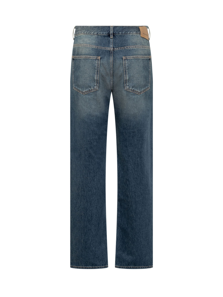 Blue Mid Rise Jeans