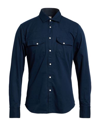 Man Shirt Navy Size 15 ¾ Cotton