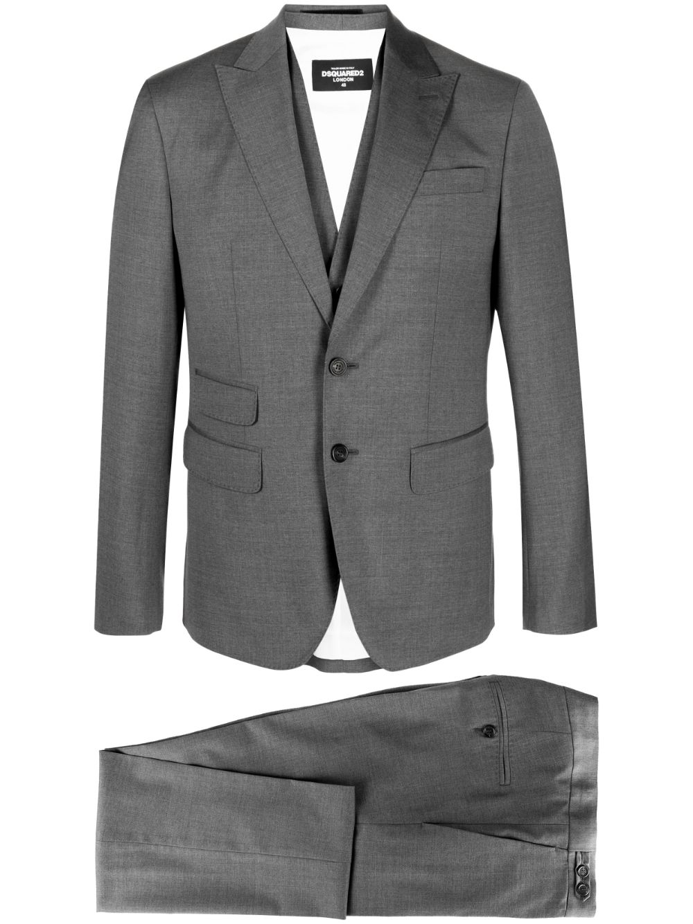 Single-breasted three-piece suit - Blue