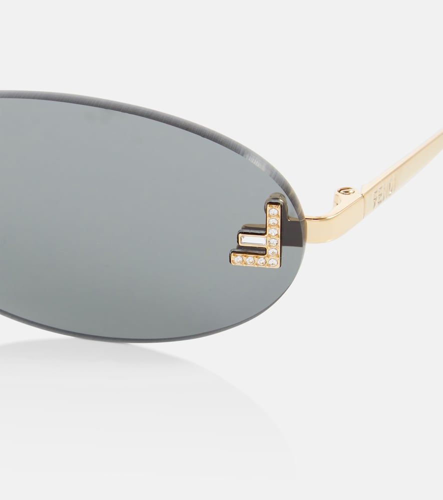 First embellished oval sunglasses