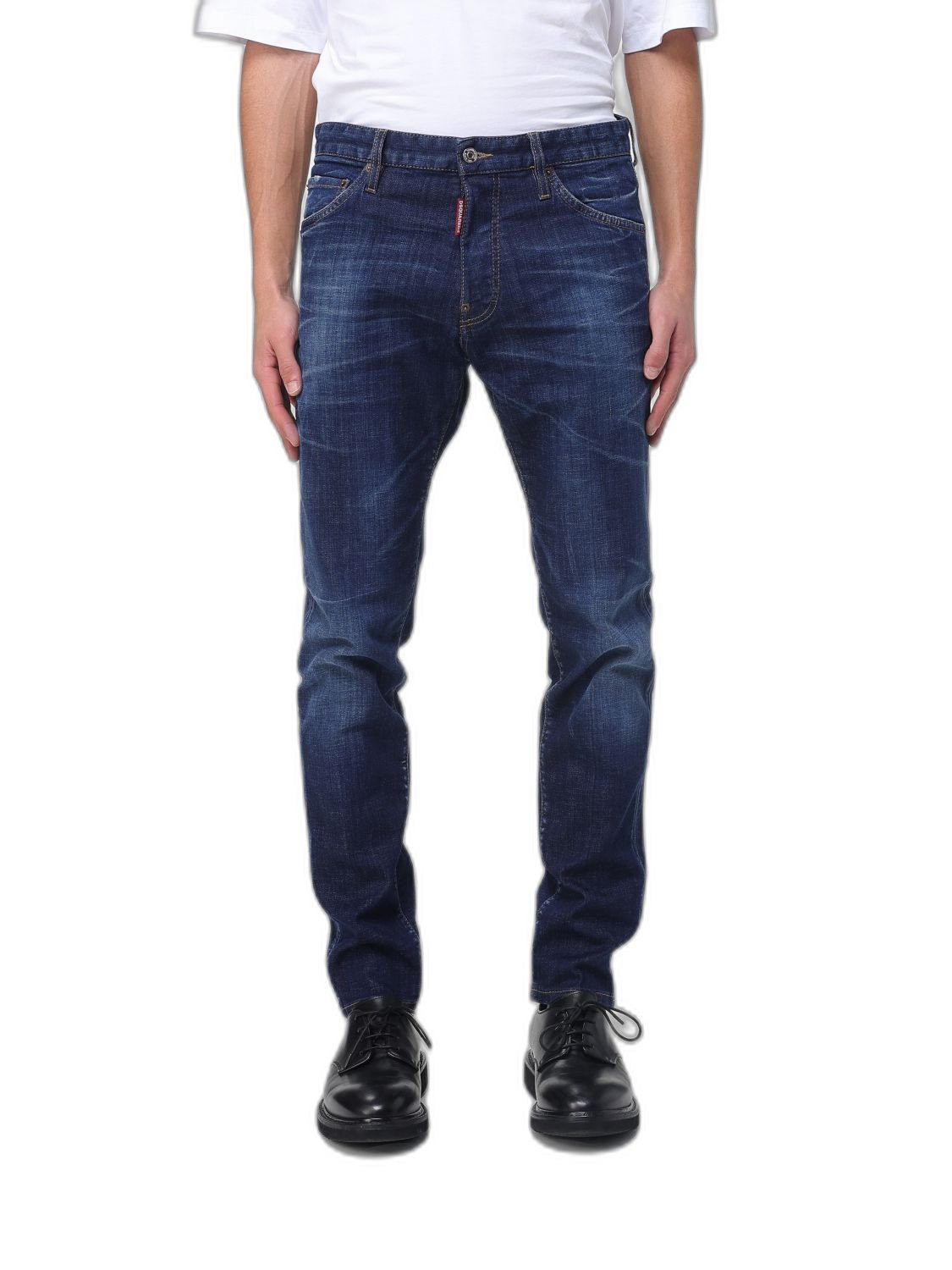 Dark Clean Wash Teddy Jeans
