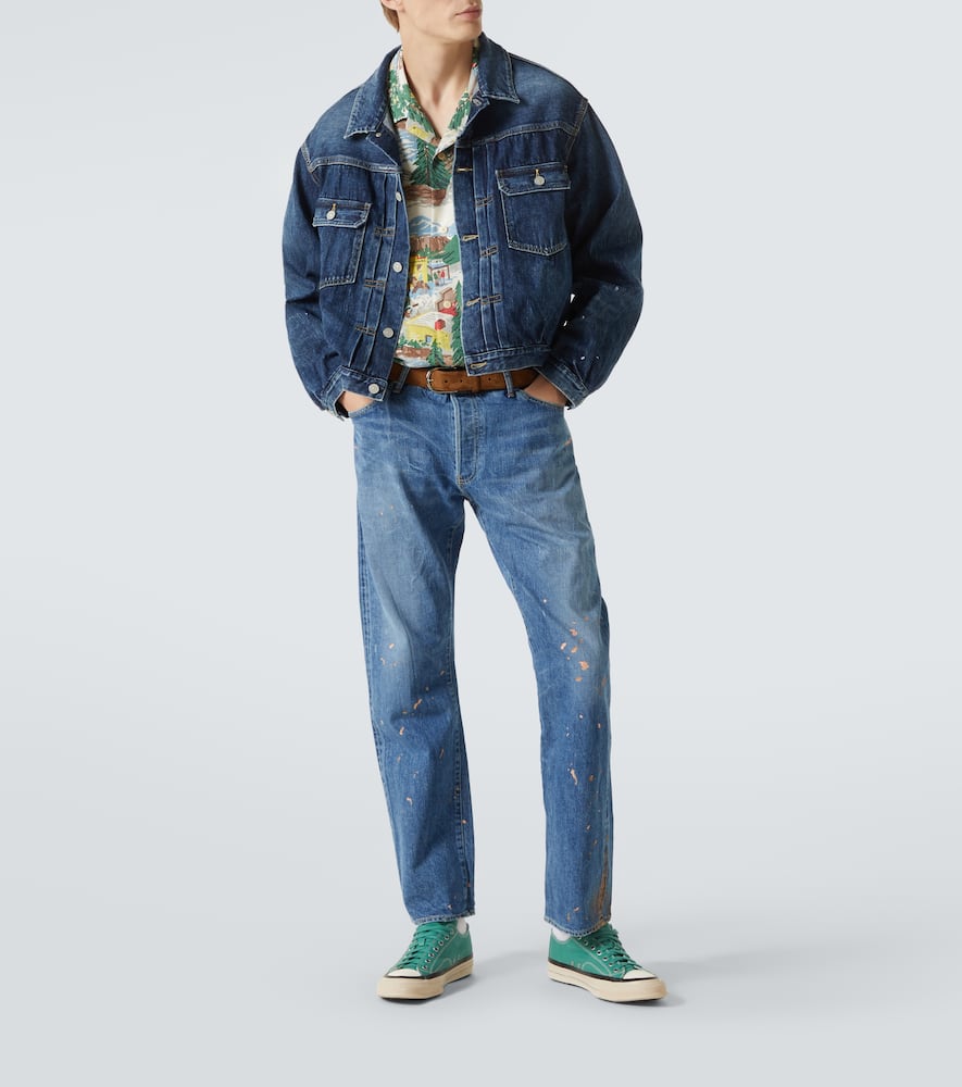 Crosby printed silk-blend shirt