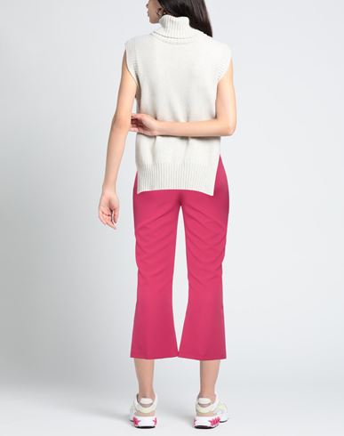 Woman Pants Fuchsia Size 10 Polyester, Elastane
