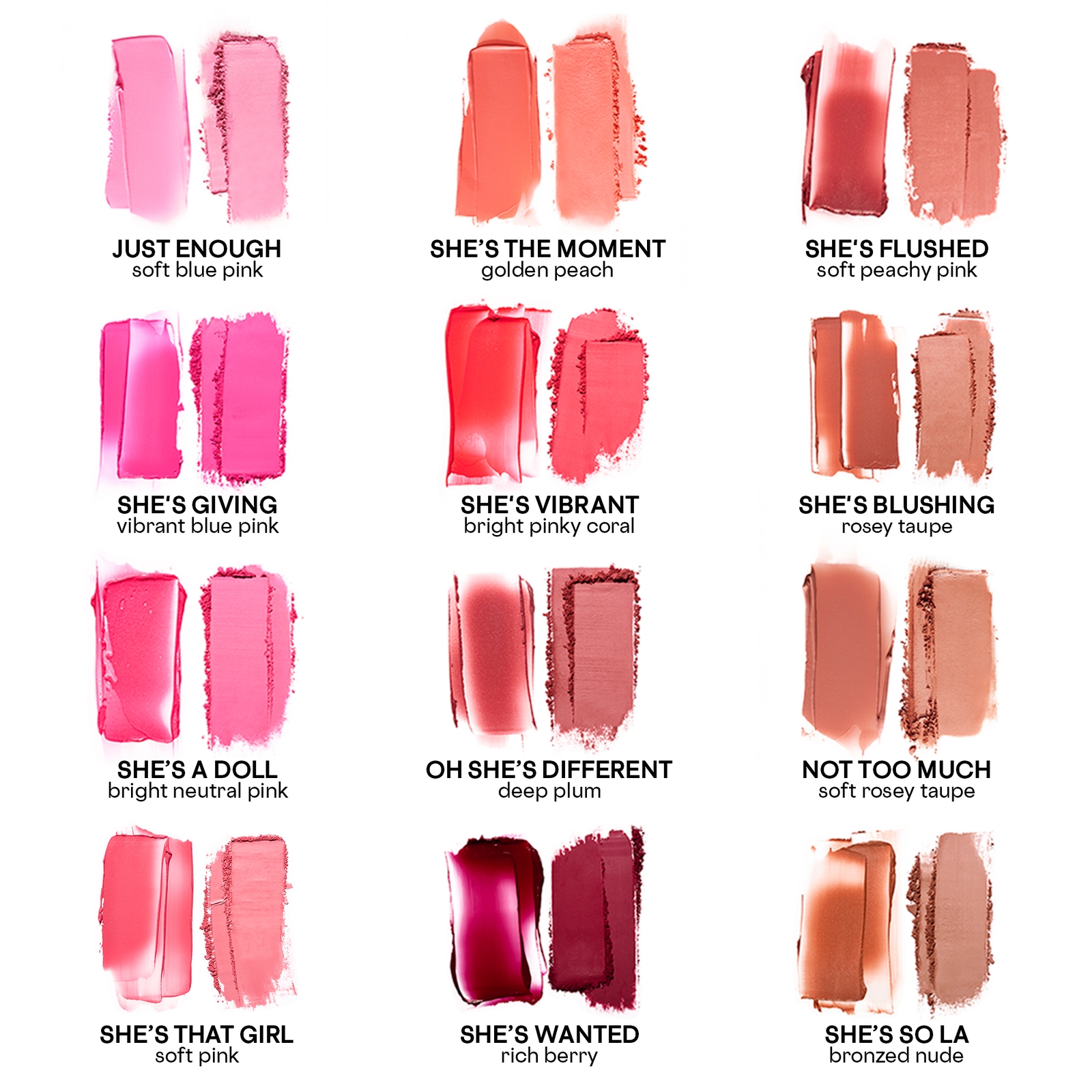 PATRICK TA Major Headlines Double-Take Cream and Powder Blush Duo Various Shades - She's Wanted