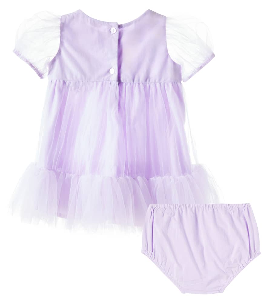 Baby Orchid Radiance set of dress and bloomers