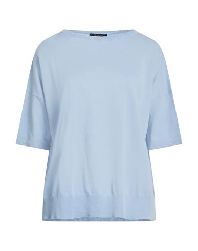 Woman Sweater Sky blue Size 10 Cotton