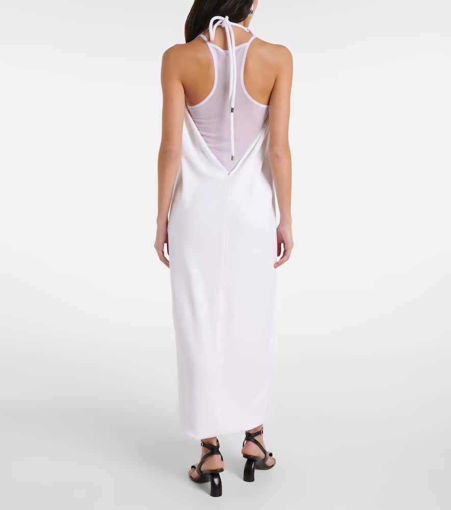 Alceste draped halterneck maxi dress