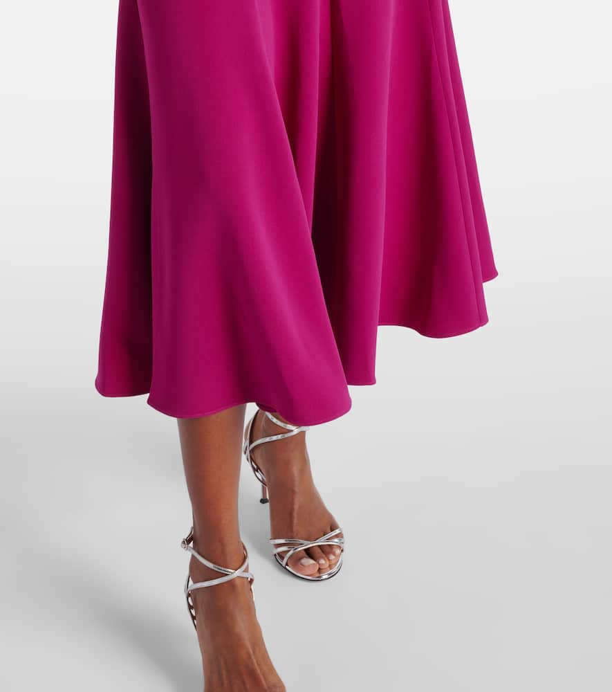 Embellished cady midi dress