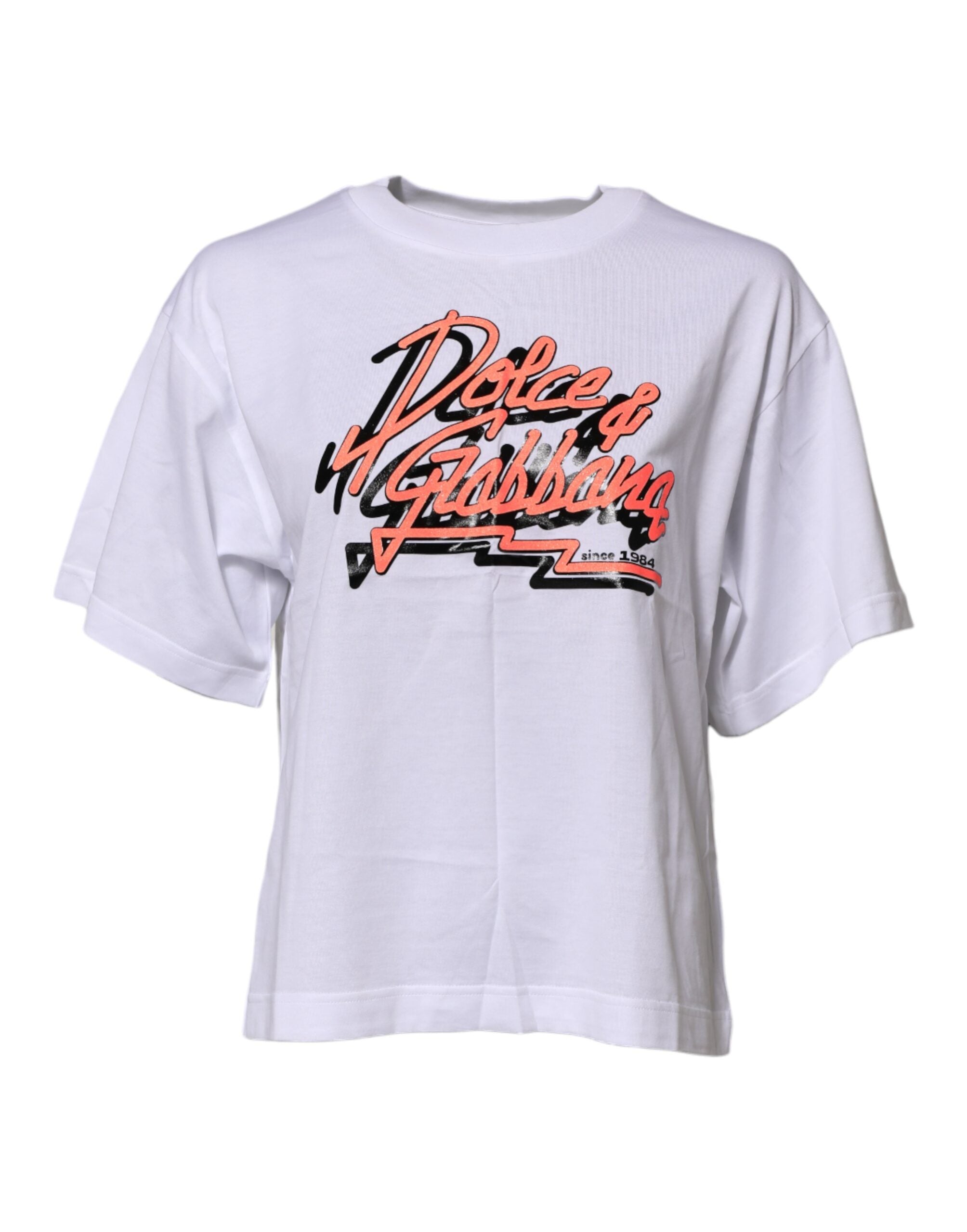 Logo-Graphic Crew Neck T-Shirt — White