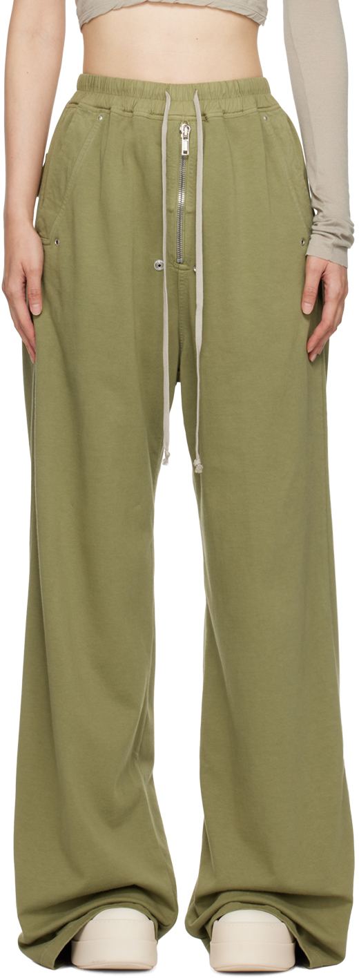 Rick Owens DRKSHDW Green Porterville Geth Bela Lounge Pants