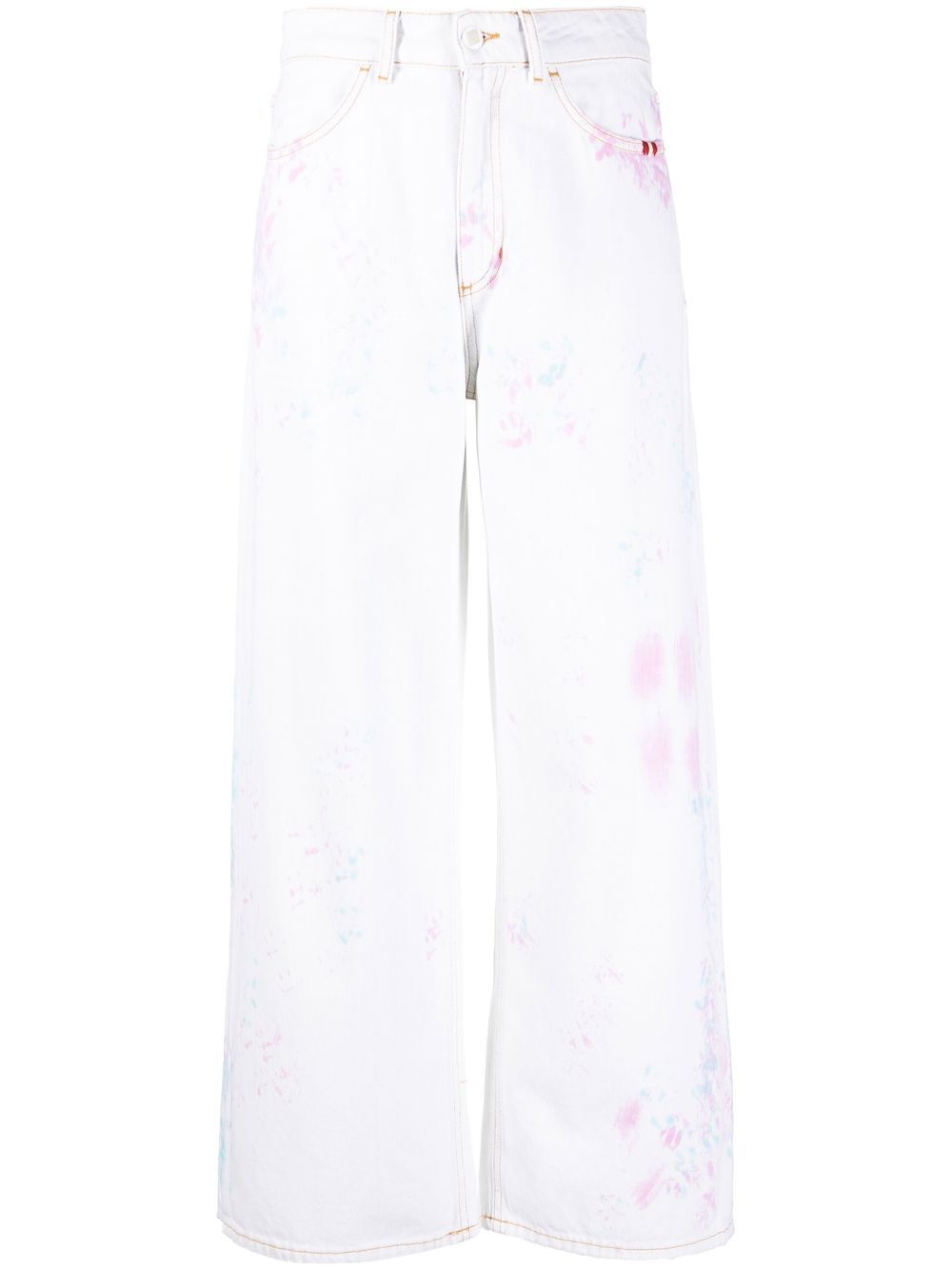 AMISH wide-leg tie dye trousers - Blue
