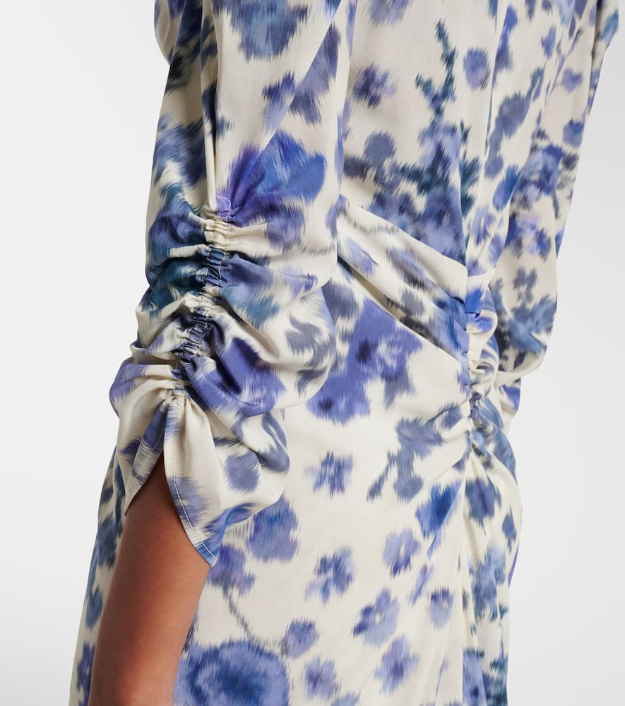 Albini floral silk-blend midi dress
