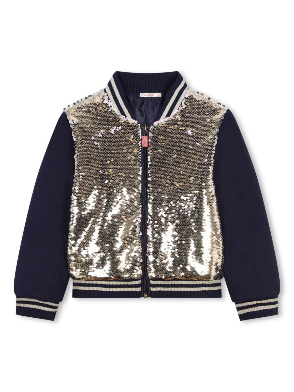 Sequin-embellished bomber jacket - Gold