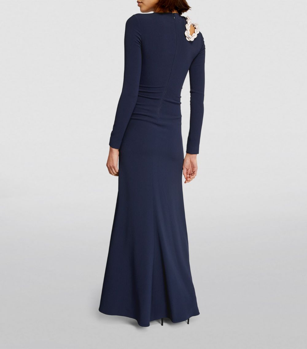 Embellished Cut-Out Maxi Dress