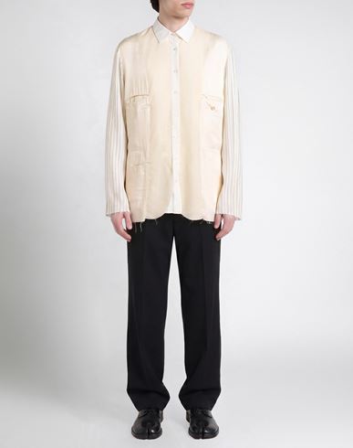 Man Shirt Ivory Size 36 Mohair wool, Virgin Wool, Viscose, Cupro