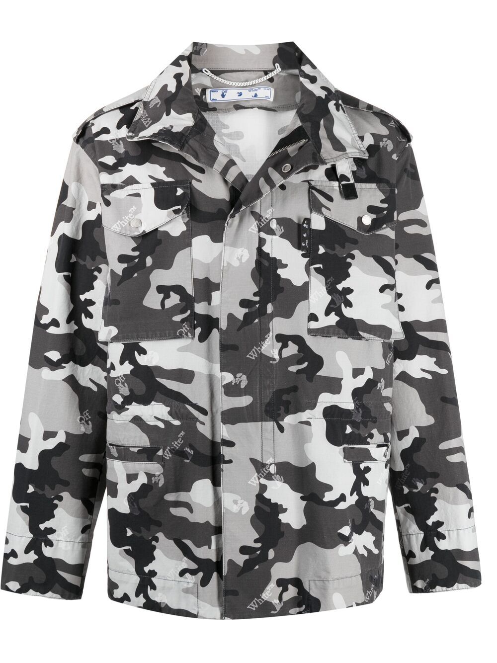Camouflage-print jacket