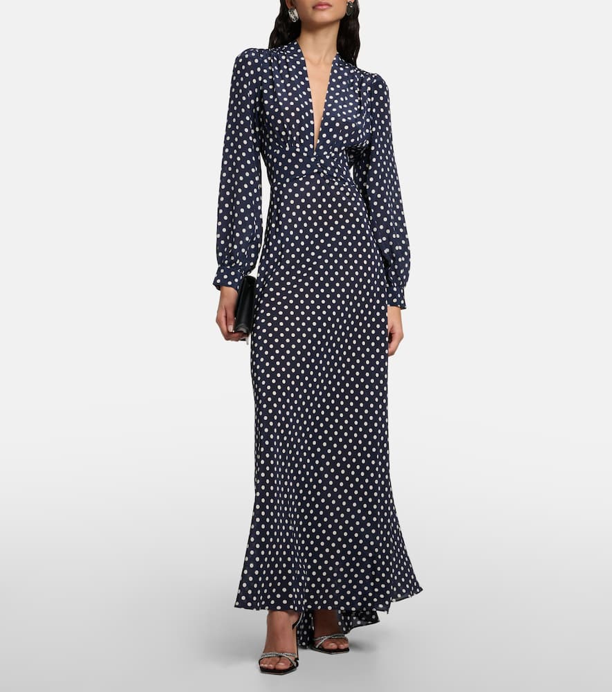 Emory polka-dot silk maxi dress