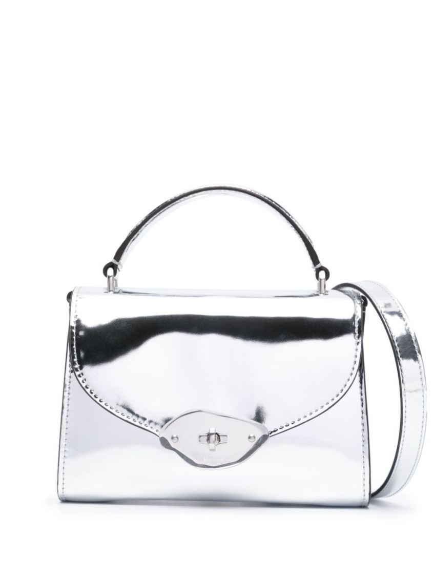 Small Lana tote bag - Silver