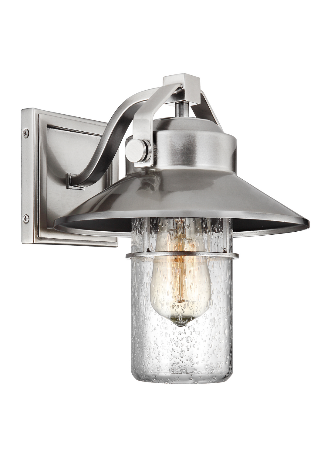 Visual Comfort Studio Boynton Outdoor Wall Light in Painted Brushed Steel by Sean Lavin