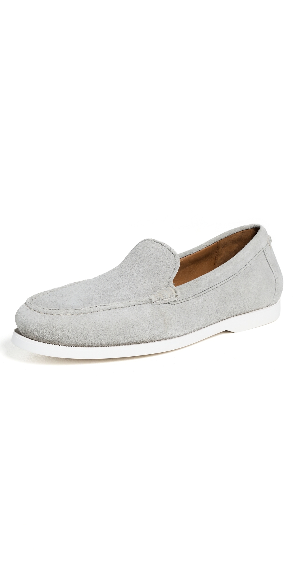 Merton Suede Slip Ons Channel Grey