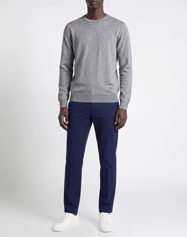 Man Sweater Grey Size 38 Virgin Wool