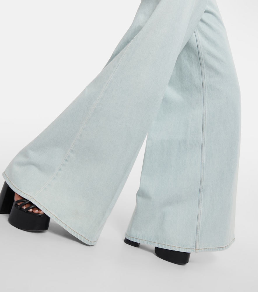 High-rise flared jeans
