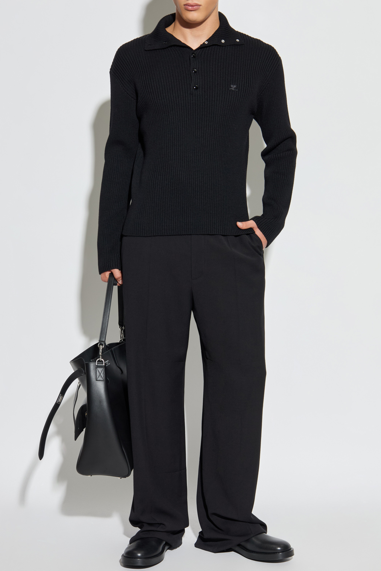 Wool Sweater, Men's, Black