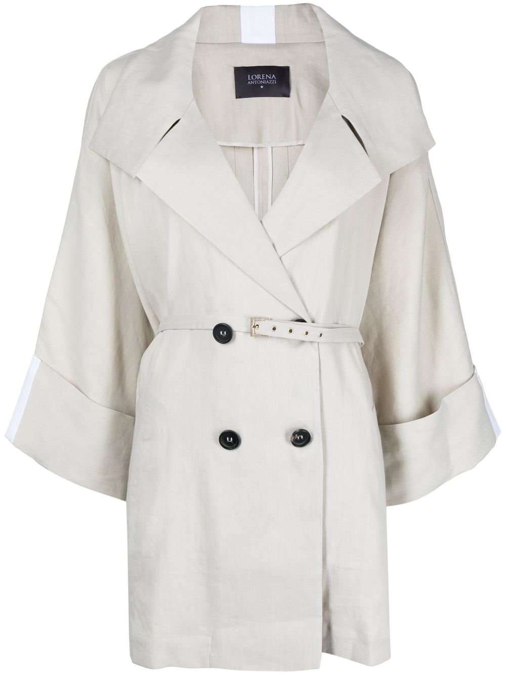 Double-breasted trench coat - Brown
