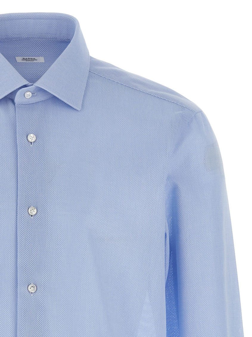 Light Blue Honeycomb shirt