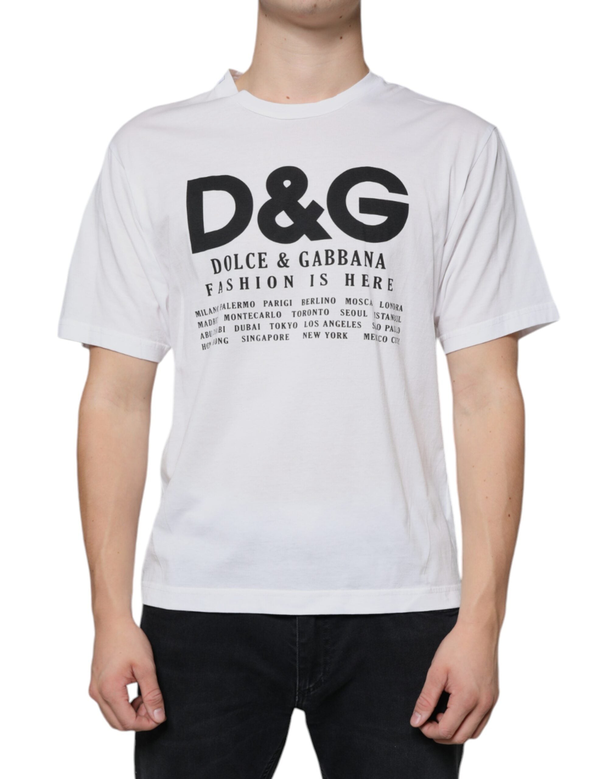 Logo-Print Cotton T-Shirt — White