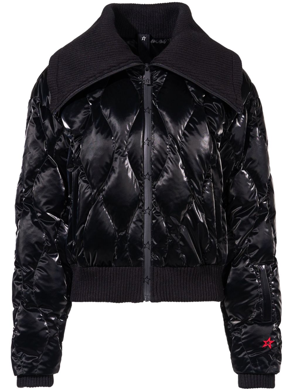Carving puffer jacket - Black
