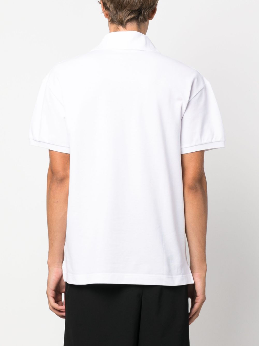 Logo-embroidered polo shirt - White