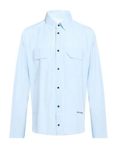 Man Shirt Sky blue Size M Polyamide, Elastane, Polyurethane