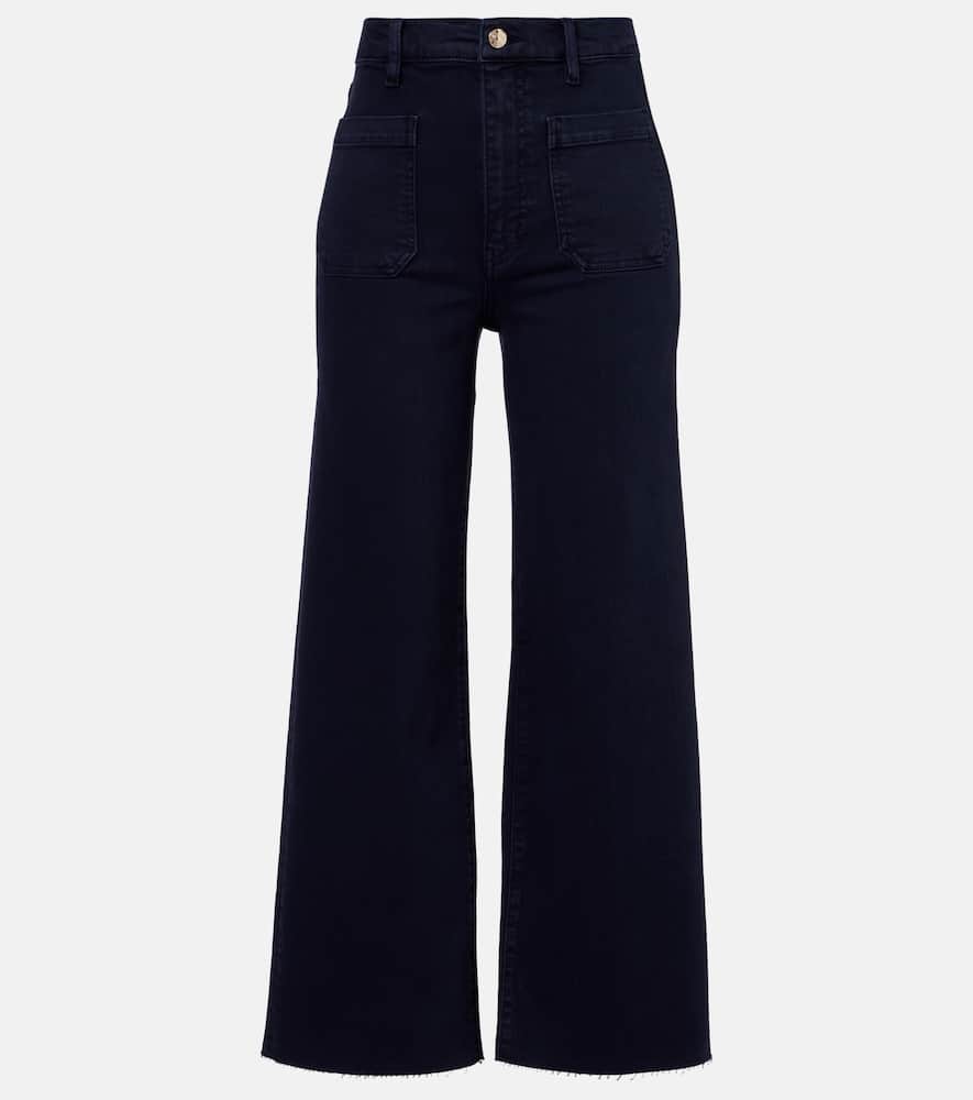 Anchor high-rise ankle wide-leg jeans