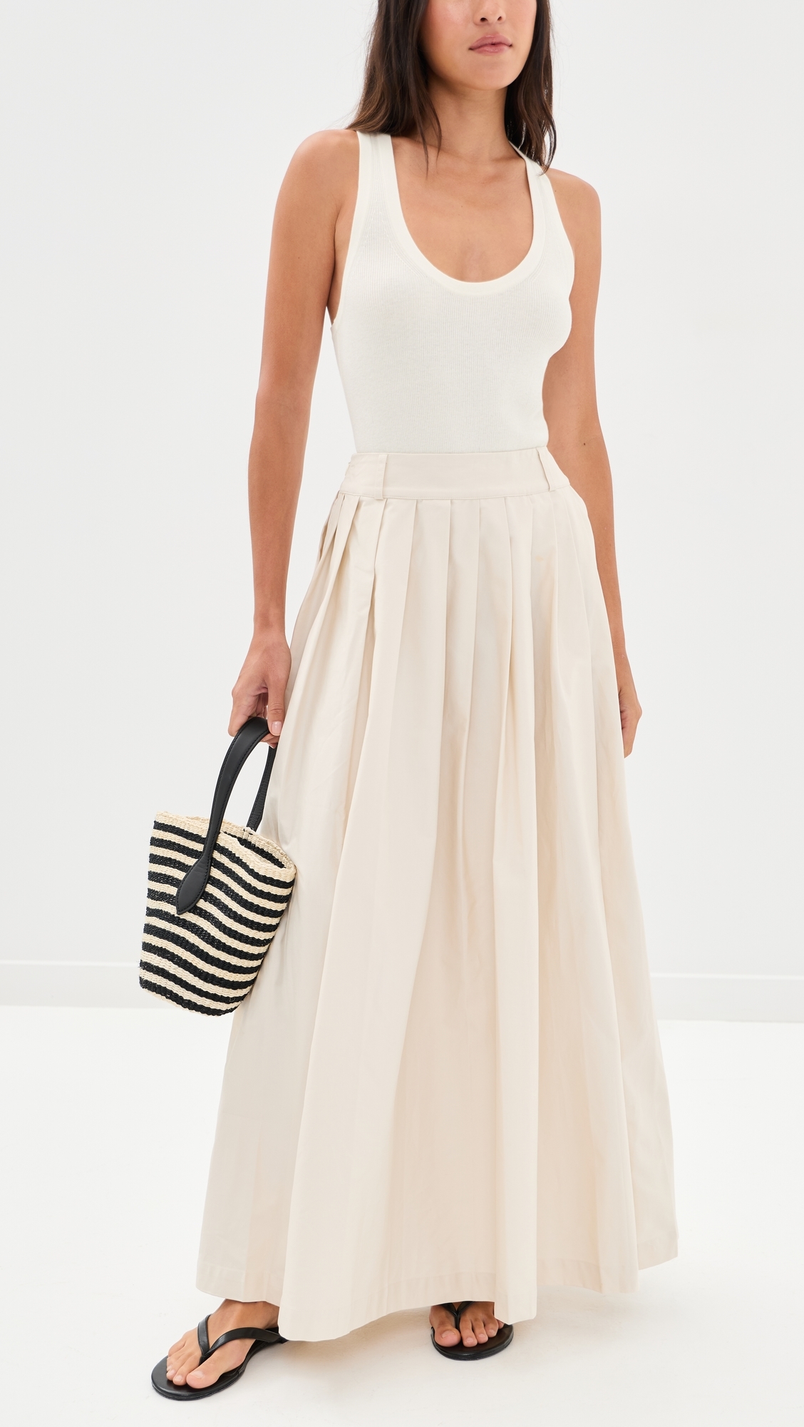 Delphi Maxi Skirt Cream