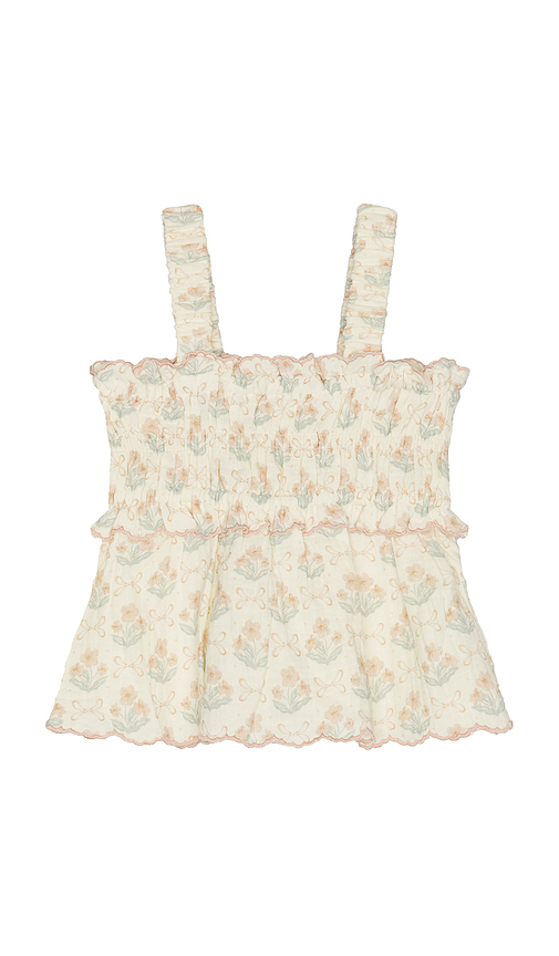 Rylee + Cru Smocked Tank in Pink. 4/5. Also /3