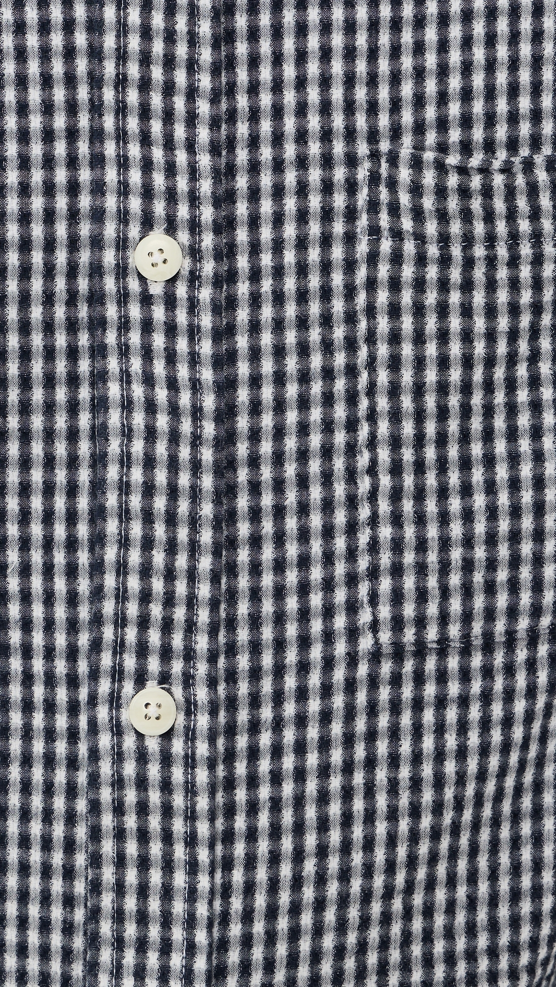Gingham Costa Shirt Navy