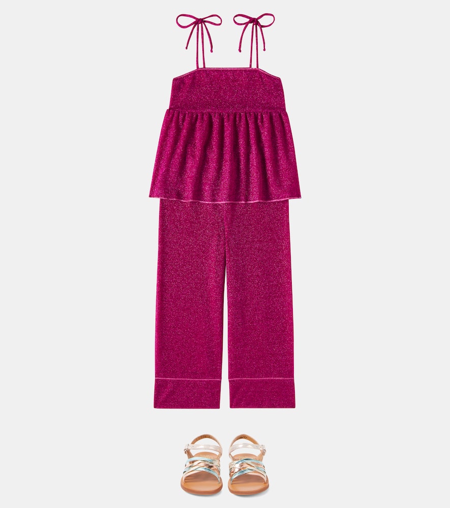 Oséree Kids Lumière lamé top