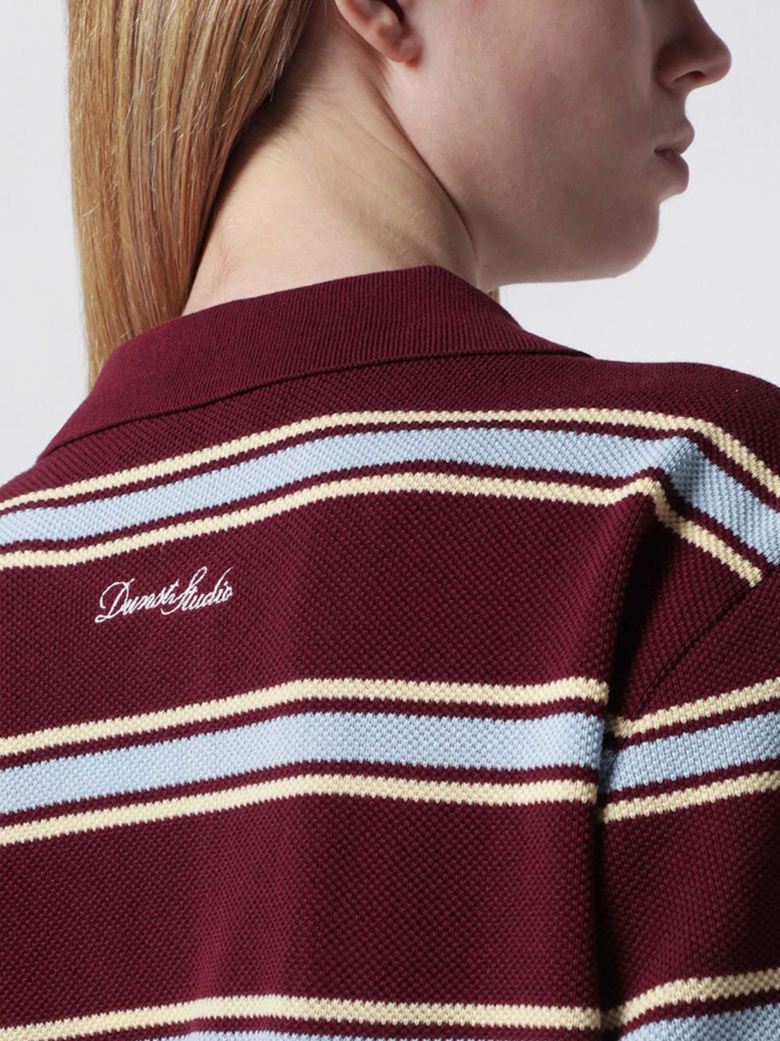 Striped Cotton Polo Shirt