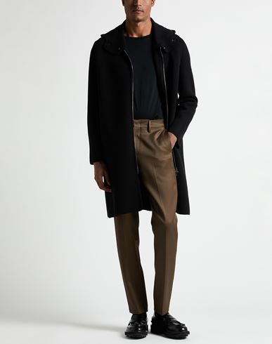 Man Coat Black Size 44 Cashmere, Silk
