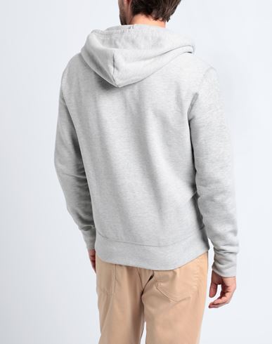 The Rl Fleece Hoodie Man Sweatshirt Light grey