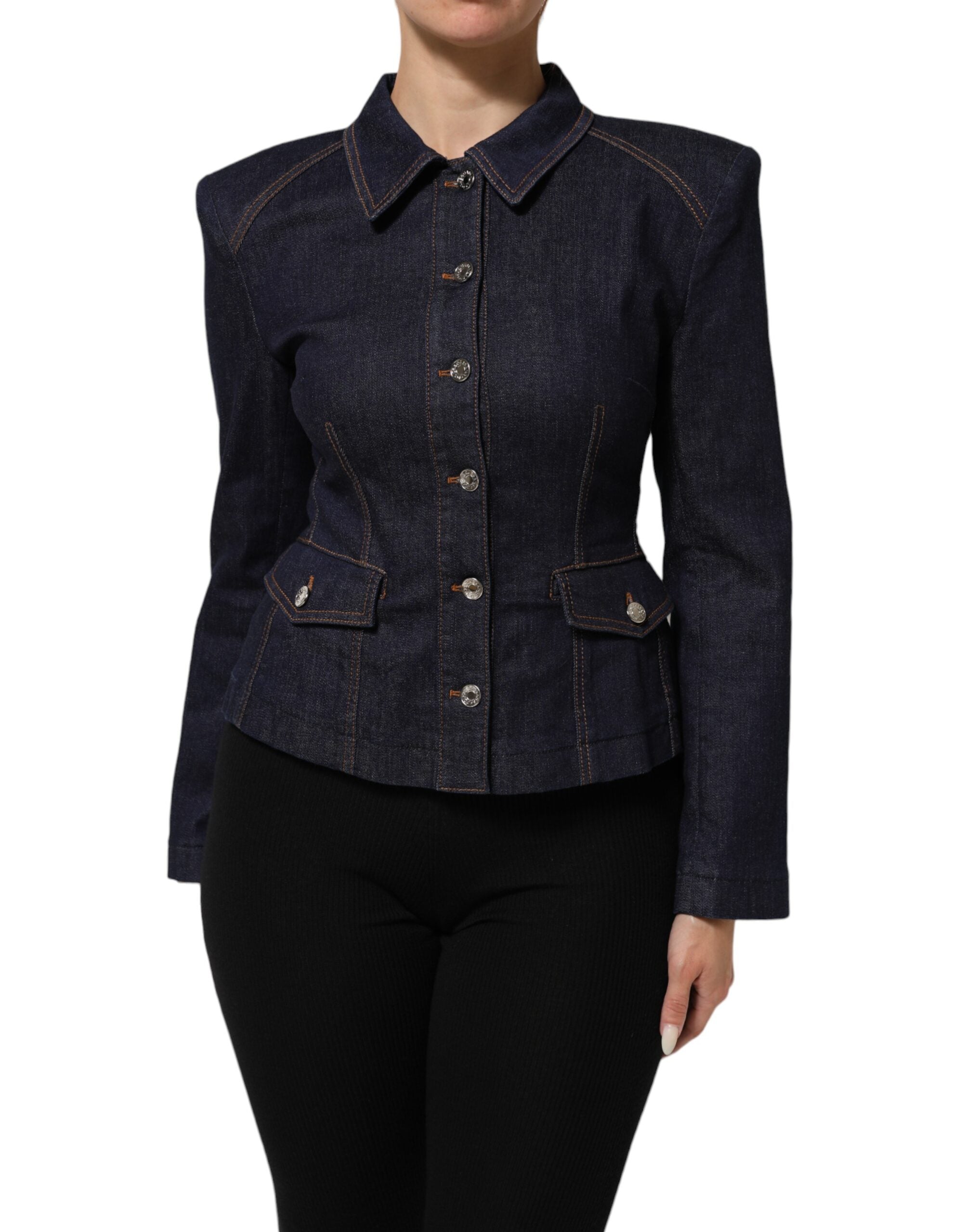 Dark Blue Denim Jacket — Navy