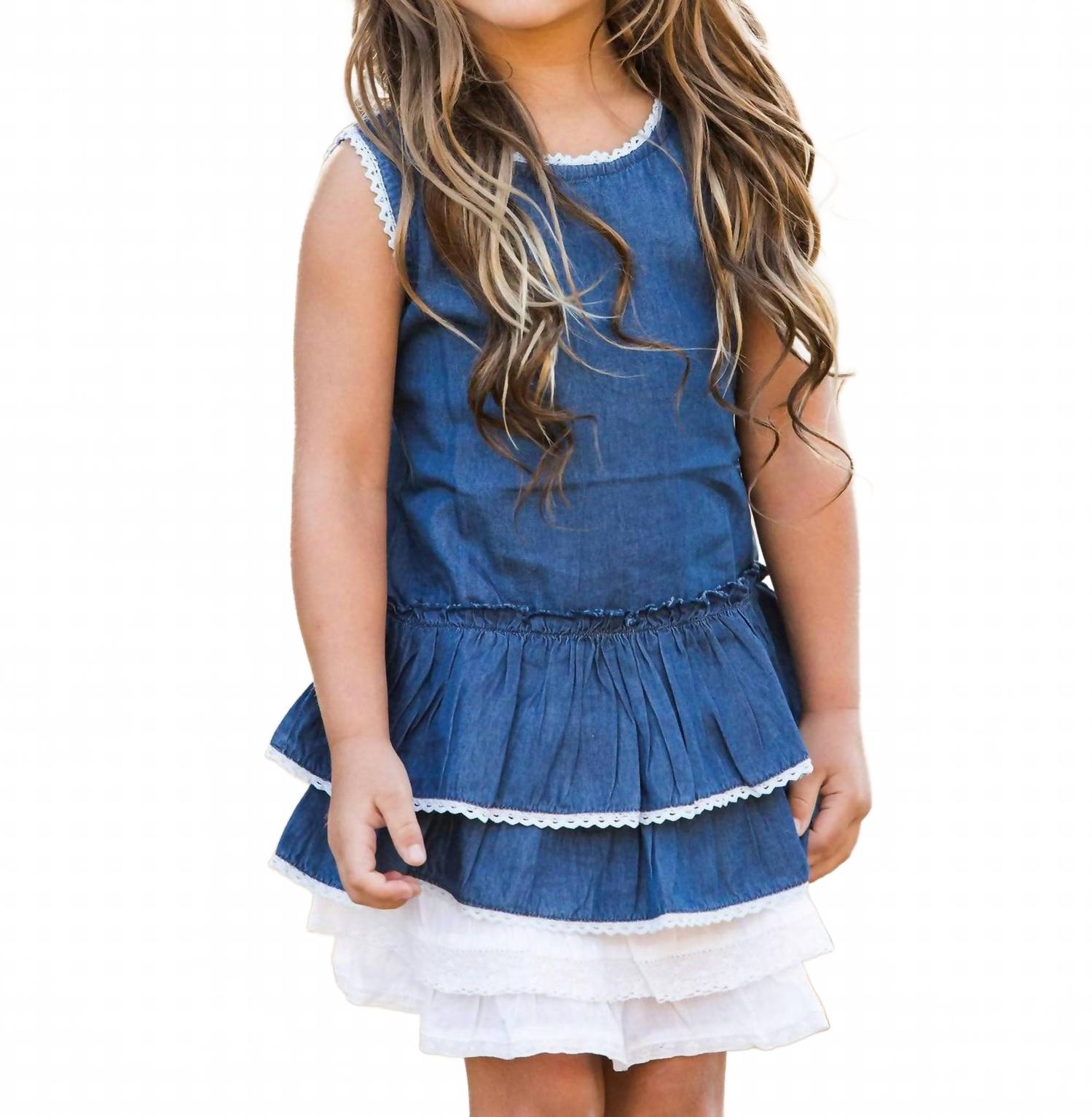Clementina Denim Dress In Blue