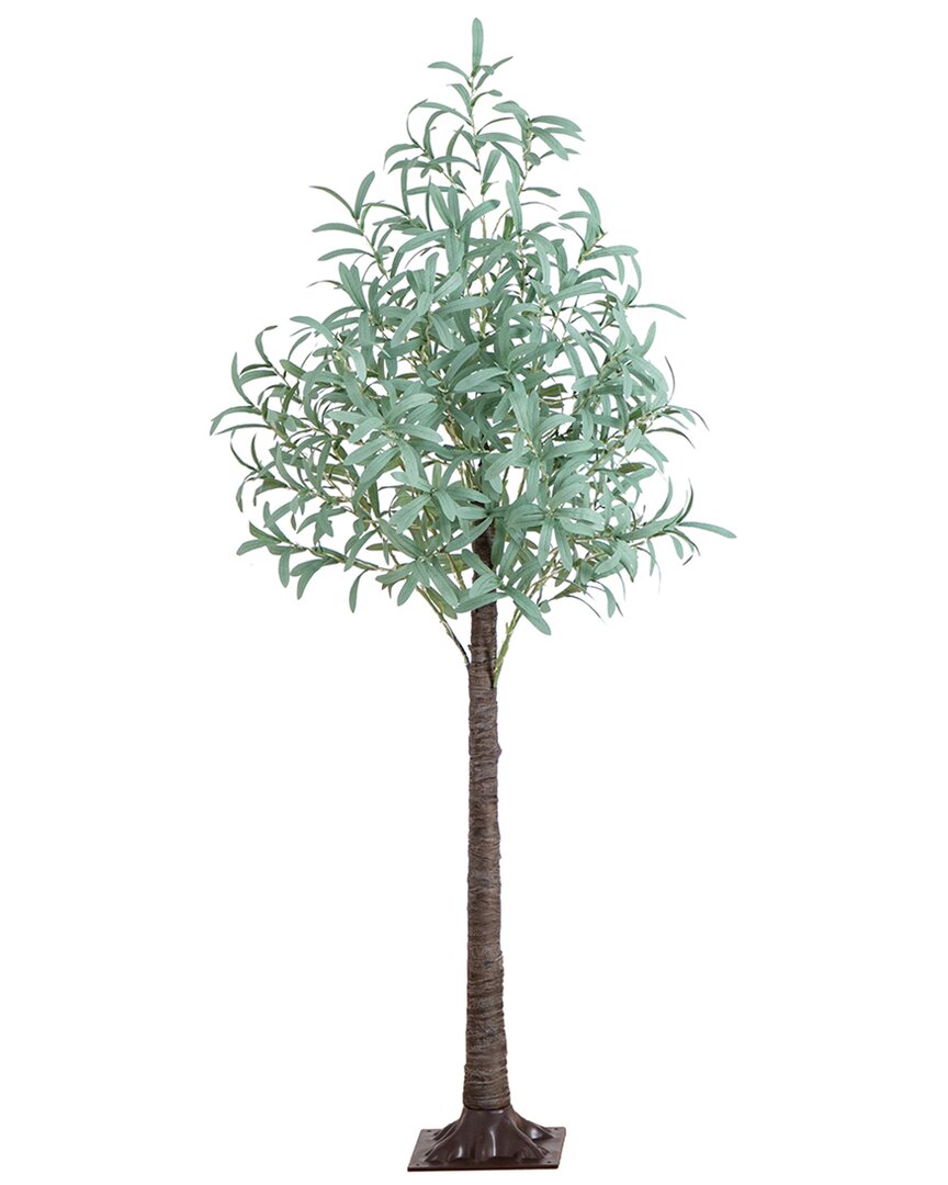 Nearly Natural 5ft Lighted Artificial Olive Tree with 300 Warm White LED  Lights
