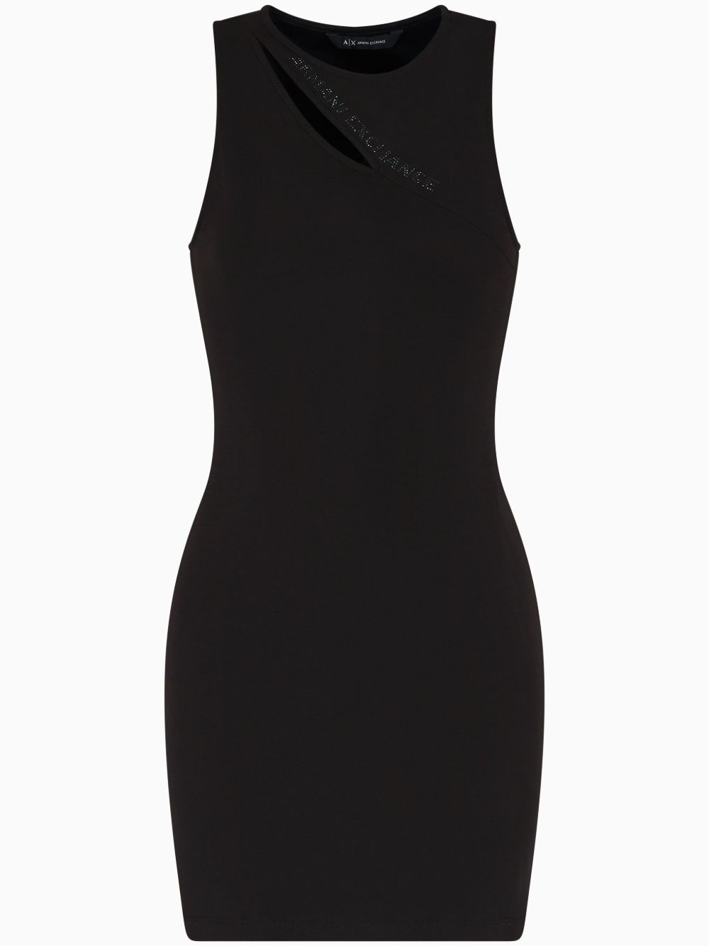 Armani Exchange cut-out detail mini dress - Black