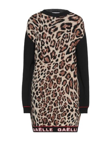 Woman Mini dress Beige Size 1 Polyacrylic, Merino Wool, Viscose, Alpaca wool
