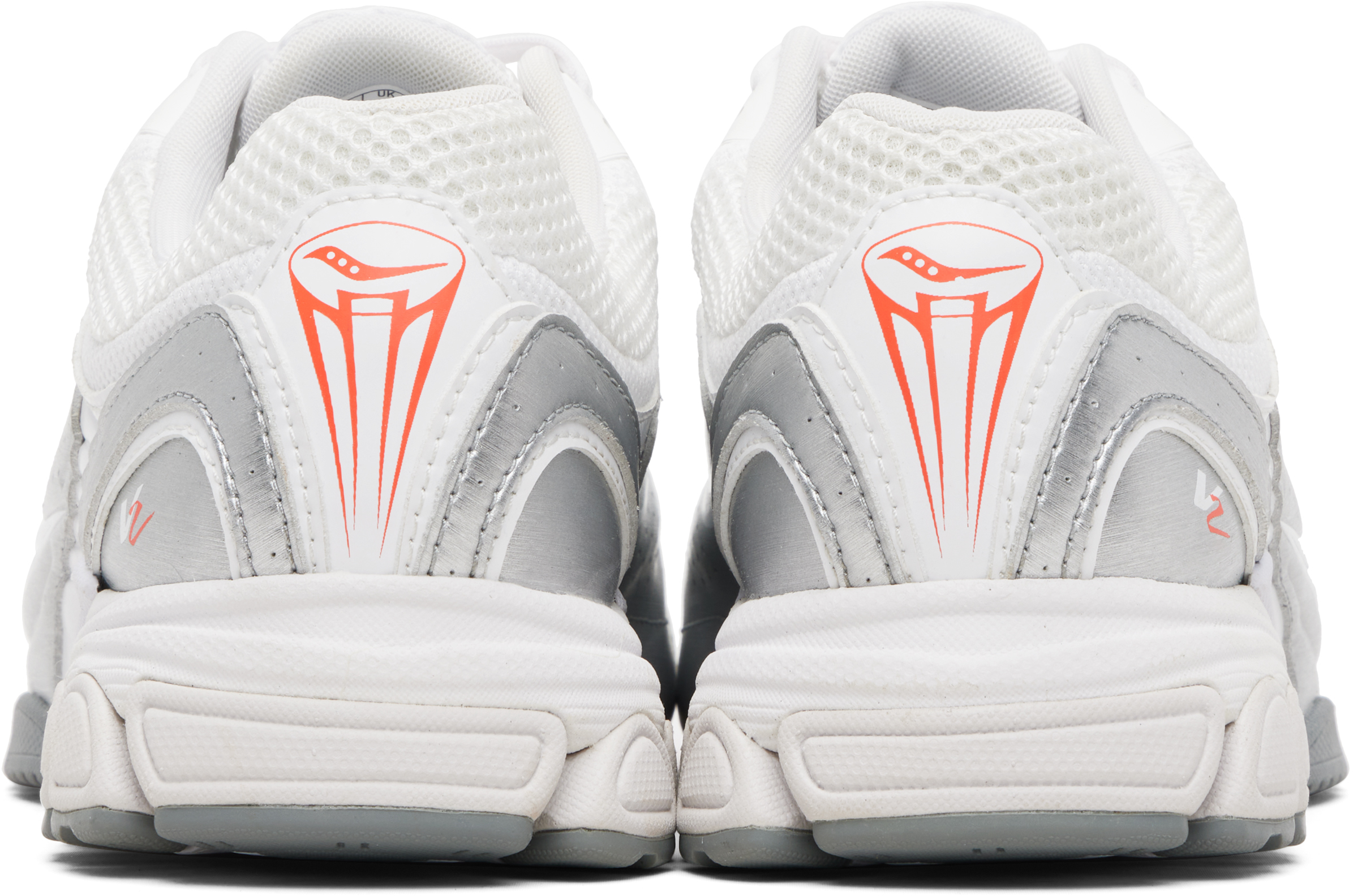 White & Silver ProGrid V2 Sneakers