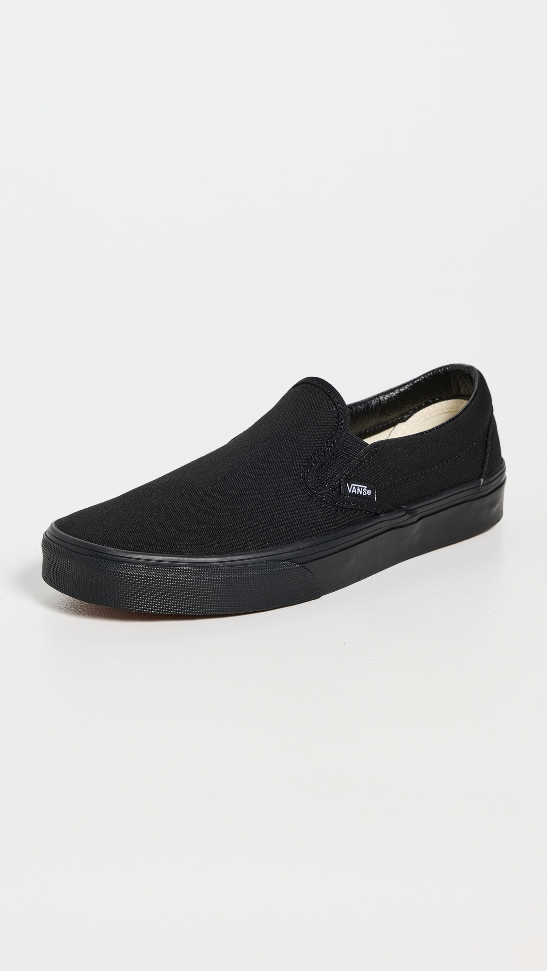 Classic Slip On Unisex Sneakers Black/Black W